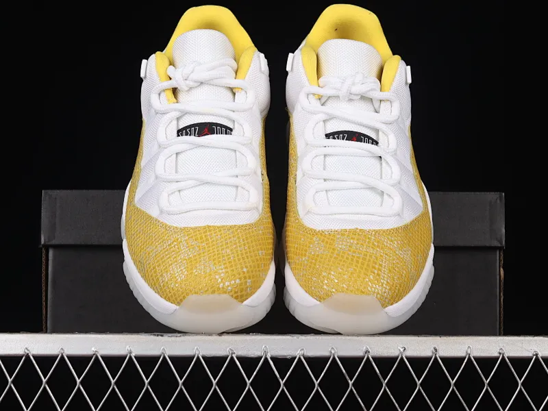 All categories Air Jordan Jordan series basketball shoes Air Jordan 11 F version Air Jordan AJ11 Low SE "Yellow Snakeskin" AJ11 Joe 11 yellow snake pattern genuine carbon AH7860-107